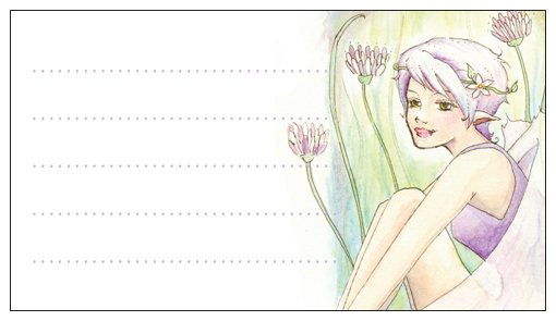 Fairy painting #2 - Pk of 20 Message Cards