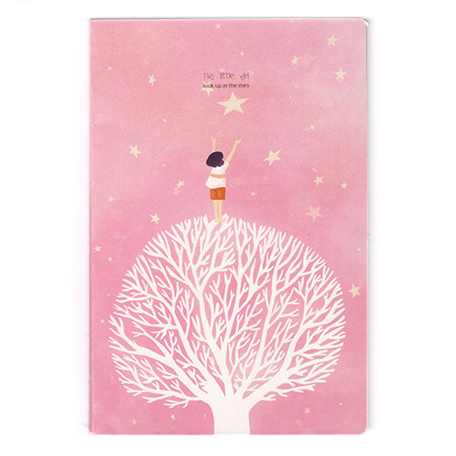 Reaching for the Stars (Pink cover) 30pg Lined Notebook