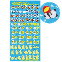 Crux : Puchi Puchi Animals Sticker Sheet! Pandas, Chicks and Llamas!