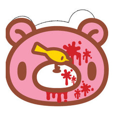 Gloomy Bear mini Die-cut Greeting Card (significantly bloodied)