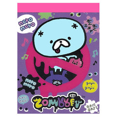 San-X : Zombbit mini Memo Pad! (Zombie Rabbits!) Purple