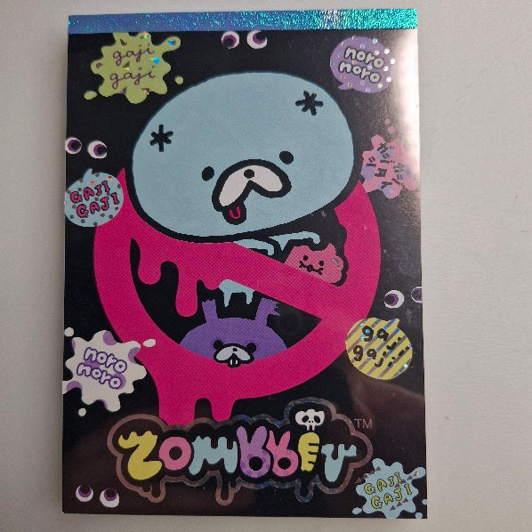 San-X : Zombbit Large memo pad! (Zombie Rabbits!) Vintage 2013