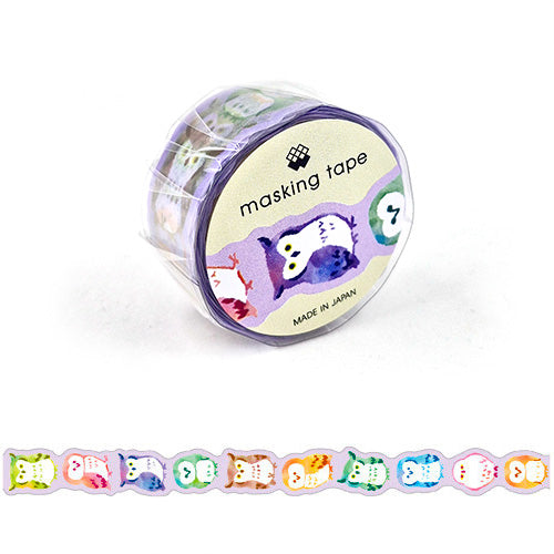 Mind Wave : Colourful Owls Washi Tape!!