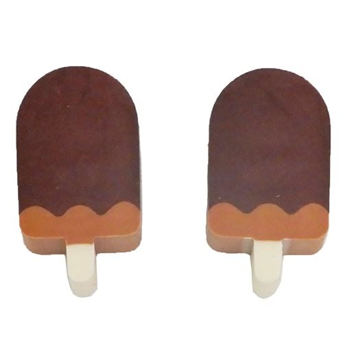 Sakamoto Co : Choco Ice Bar Set of 2 Erasers! *Chocolate Scented!*