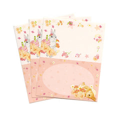 Flower Bunnies Gift Label Stickers - 3 sheets!