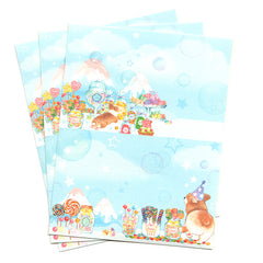 Corgi in Candyland Gift Label Stickers - 3 sheets!