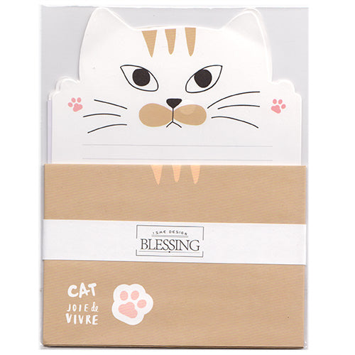 Mind Wave : Adorable Cat Mini Gift Message Cards (x5) + Envelopes!