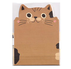 Cute Brown Cat mini Letter Set!