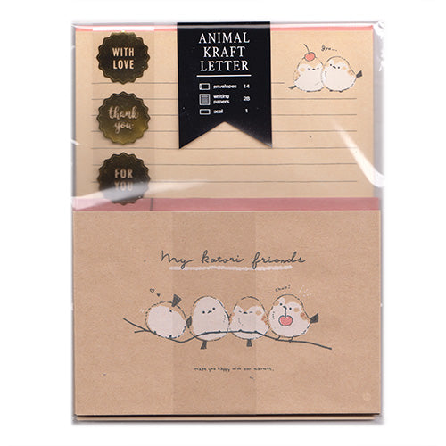 Letter Writing Set LUCKY DIP!  8 Sheets, 4 Envelopes + 4 Stickers