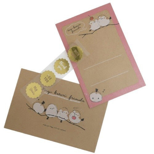 Q-Lia : My Kotori Friends Cute Birds Letter Set