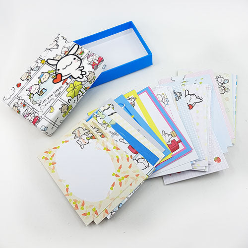 Cute Animal Friends Box of 64 Thick Memo / Message Cards
