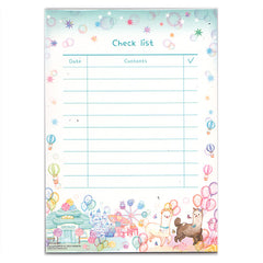 Beautiful Fairground Alpacas Checklist / To-Do List Memo Pad!