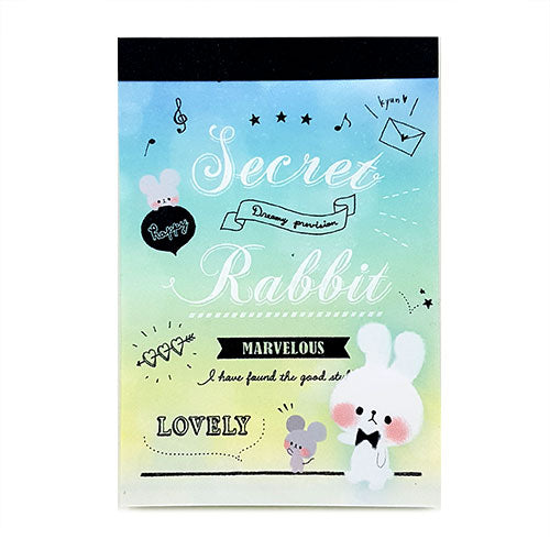 Kamio : Secret Rabbit Mini Memo Pad