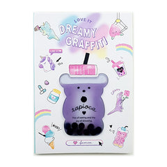 Q-Lia : Dreamy Graffiti Bubble Tea Memo Pad!