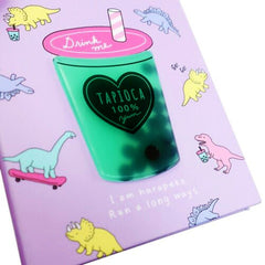 Q-Lia : Cute Dinosaur Bubble Tea Memo Pad!