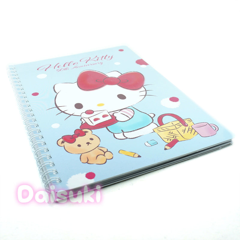 Sanrio - Hello Kitty 50th Anniversary A5 Lined Notebook (soft cover)