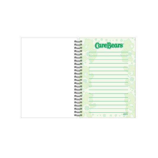 Care Bears! Good Luck Bear A5 Ring-Bound Notebook - Soft Cover