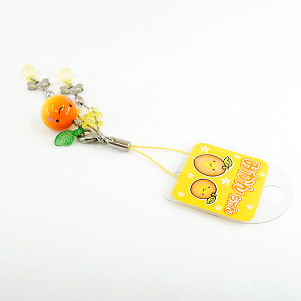 Kawaii Mikan-chan (orange) Phone / Zipper Mascot!