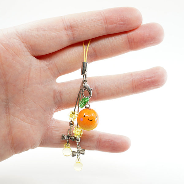 Kawaii Mikan-chan (orange) Phone / Zipper Mascot!