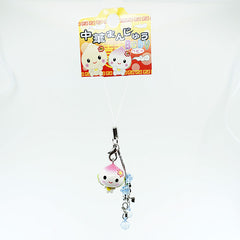 Kawaii Juju-chan Steamed Bun Phone Hanger / Zipper Mascot - Bobble Head!