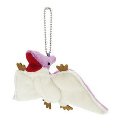 Purple Pteranodon Dinosaur Plushie Zipper Mascot / Keyring 15cm x 11cm x 3cm