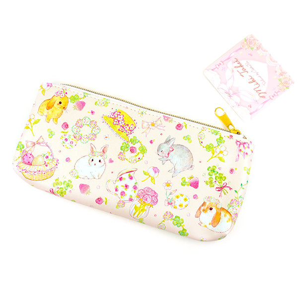Clothes-Pin : Beautiful Bunnies Pencil Case / Make-up Pouch - Miki Takei
