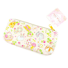 Clothes-Pin : Beautiful Bunnies Pencil Case / Make-up Pouch - Miki Takei