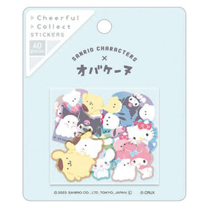 Sanrio :  Popular Characters + Obakenu Crossover / Collab - Sticker Flake Sack!