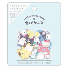 Sanrio :  Popular Characters + Obakenu Crossover / Collab - Sticker Flake Sack!