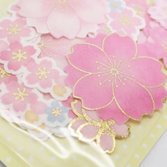 Clothes-Pin : Gorgeous Textured Sakura Blossoms Sticker Sack!