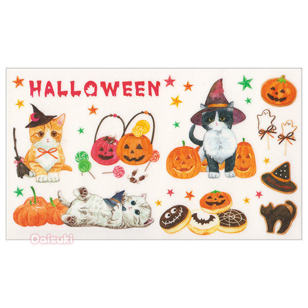Trick or Treat Halloween Kittens DIY Sticker Sheet