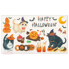 Happy Halloween Kittens DIY Sticker Sheet