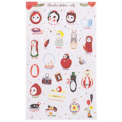 Lovely Cats Sticker Sheet #11 (Paper Stickers)