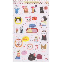 Lovely Cats Sticker Sheet #14 (Paper Stickers)