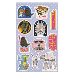 Star Wars Jumbo Stickers Sheet! Cute Slogans and Characters