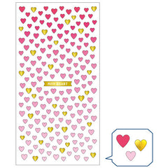 Mind Wave : Kawaii Pink & Gold Micro Heart Stickers!