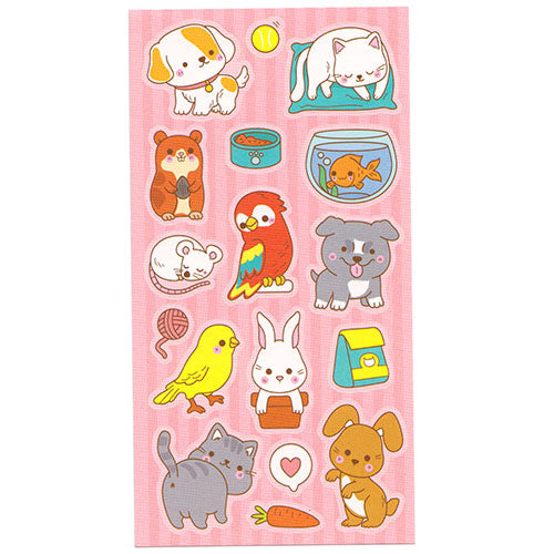 Cute Pets sticker sheet! Dogs, Cats. Bunnies etc