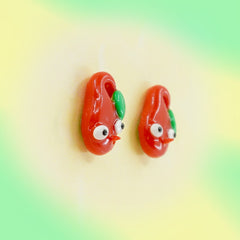 Pikmin Earrings - Hand-sculpted Tribute Stud Earrings