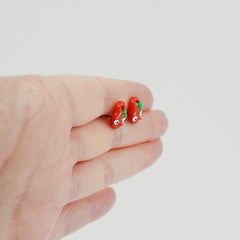 Pikmin Earrings - Hand-sculpted Tribute Stud Earrings