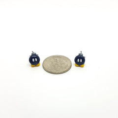 Bob-omb stud earrings - Super Mario - Handmade