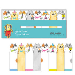 Mind Wave : Gorogoro Nyansuke Sticky Tabs (vertical)