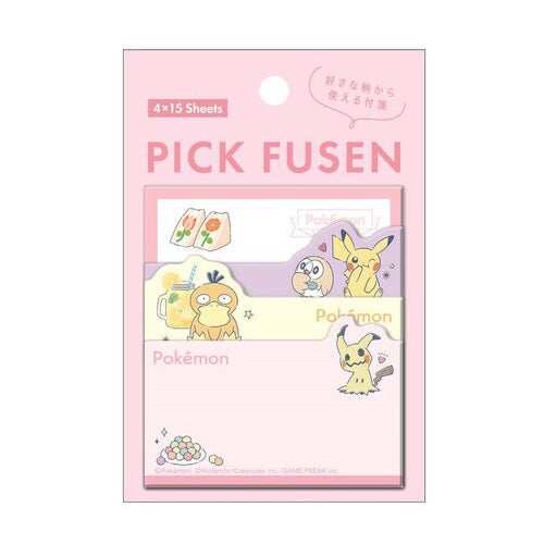 Nintendo : Pokemon Sticky Memo Notes! Pikachu, Psyduck, Jigglypuff - C ...