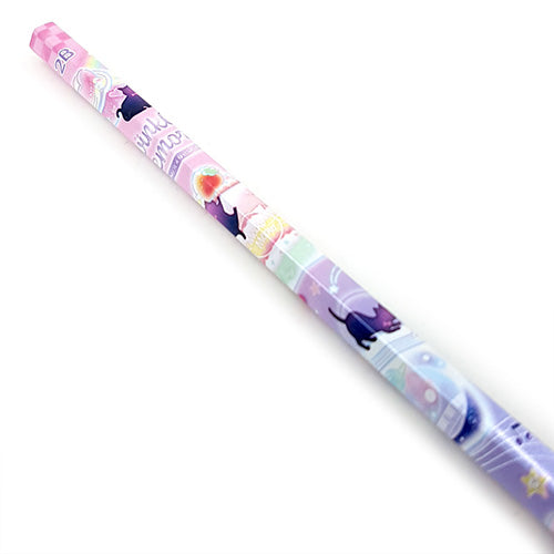 Cute Black Cat "Twinkle Memory" Wooden Pencil (2B)