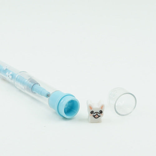 French Bulldog Push-point Lead Pencil (with Mini Eraser!)