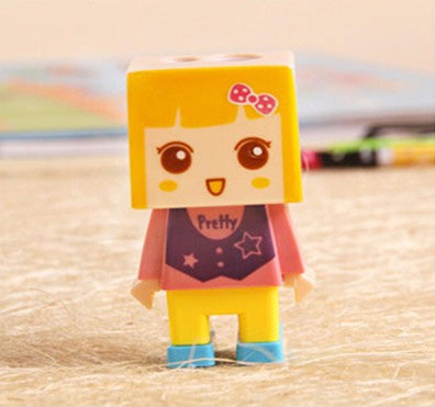 Cute Girl DIY Pencil Sharpener and Eraser!