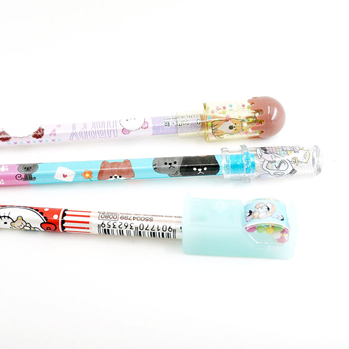 Cute Food Parody Pencil Caps - Set of 3 - So cuuute!