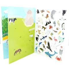 Animals Sticker Scene Activity Book with Stickers! 