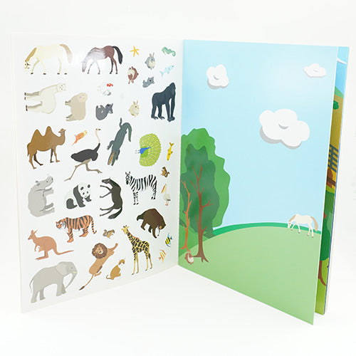 Animals Sticker Scene Activity Book with Stickers! 