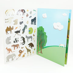 Animals Sticker Scene Activity Book with Stickers! 