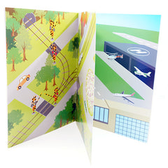 Automobiles & Transportation Sticker Scene Activity Book with Stickers!